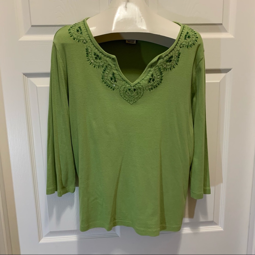 Faded Glory Women’s Plus Green Top Size 18W-20W